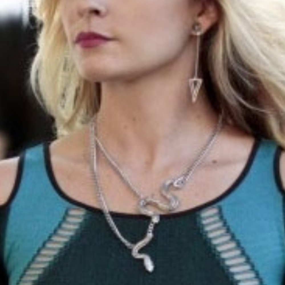 ltd edition art-deco abstract snake necklace - Picture 5 of 5